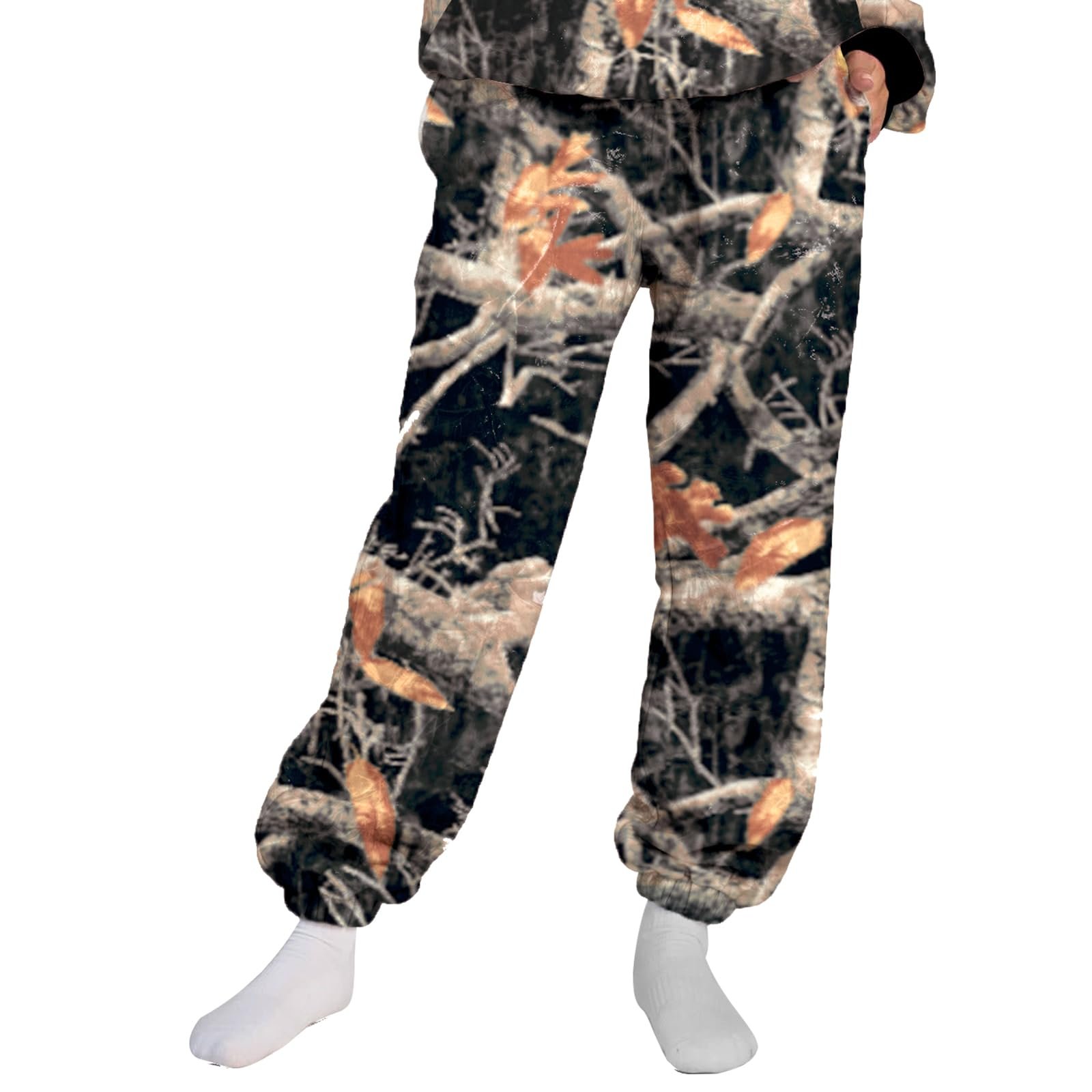 My closet laughed first at this Jacket — Jojoans Womens Oversized Printed Sweatpants Maple Leaf Winter Jogger Pants Clothes