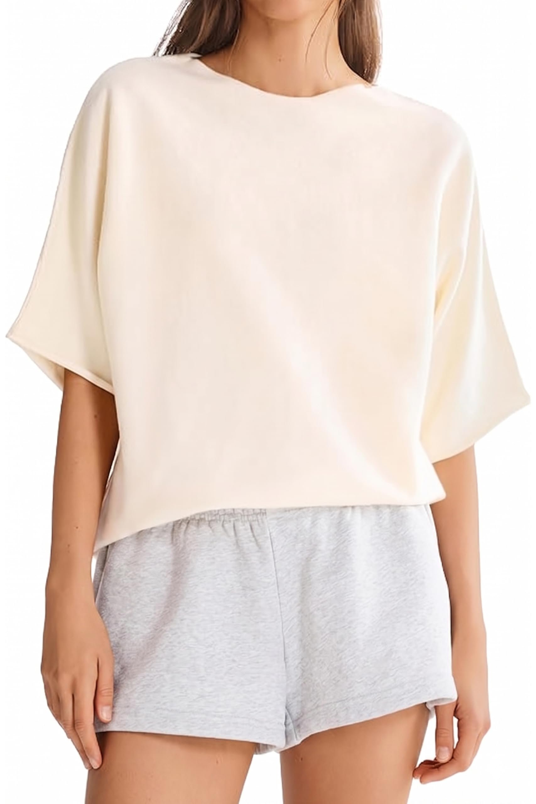 Sun out, Top on — Orolay CHIIONE Women's Wool Blend Elbow Sleeve Loose Fit Casual Sweater