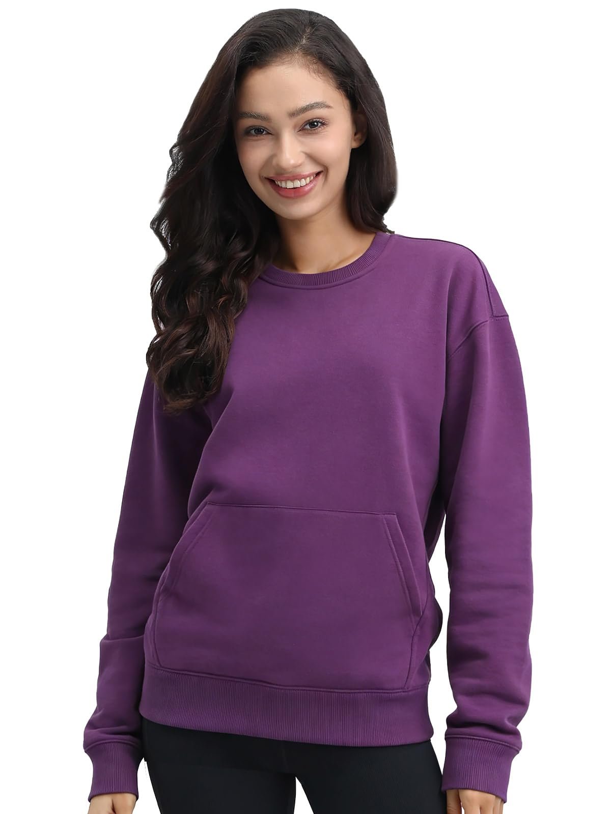 I wore Sweatshirt; the day developed a personality — Mega Tshop Heavyweight Fleece Crewneck Sweatshirt with Pocket