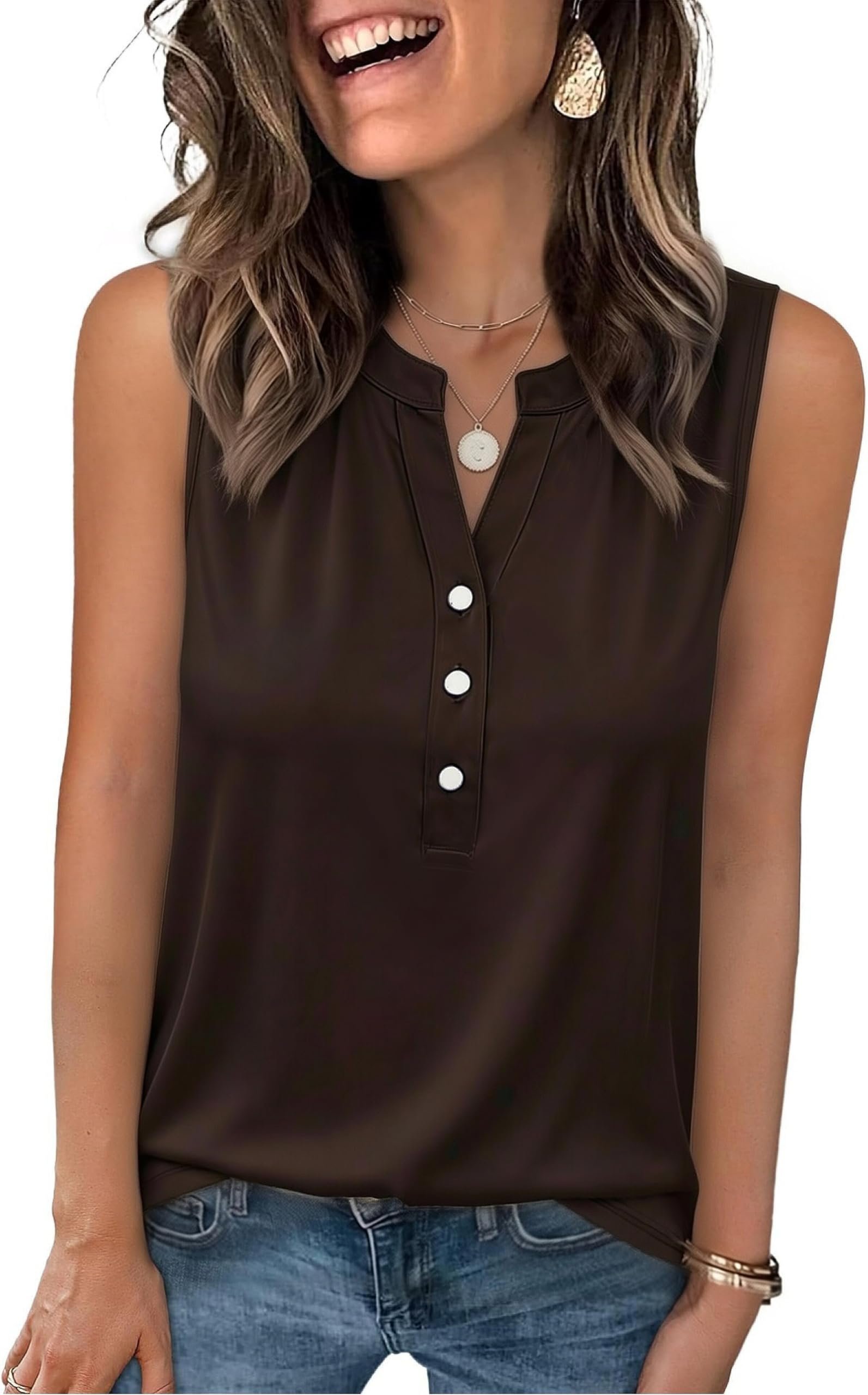 Wind advisory: Tank Top may steal the scene — Senert Silk Satin Camisole Sleeveless Tank Tops