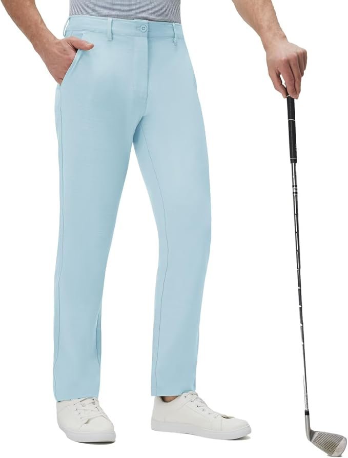 Building today's look from Shorts outward — M Maelreg Mens Golf Pants Lightweight Water-Resistant Quick Dry Casual Pants 30