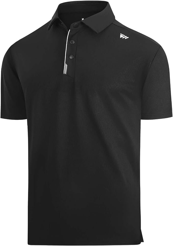 Shorts changed the energy of this look — Warhorsee Golf Shirts for Men Dry Fit Polo Shirt Short Sleeve