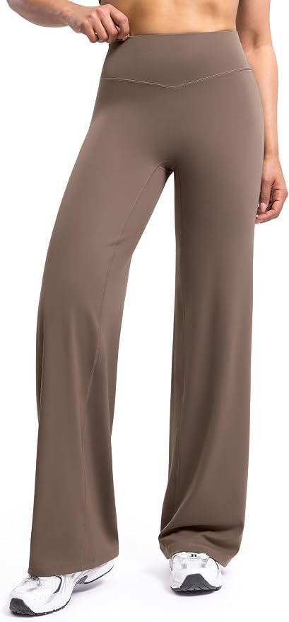 Wind advisory: Dress may steal the scene — Poshdivah Women's Creamlift Wide Leg Yoga Pants 29