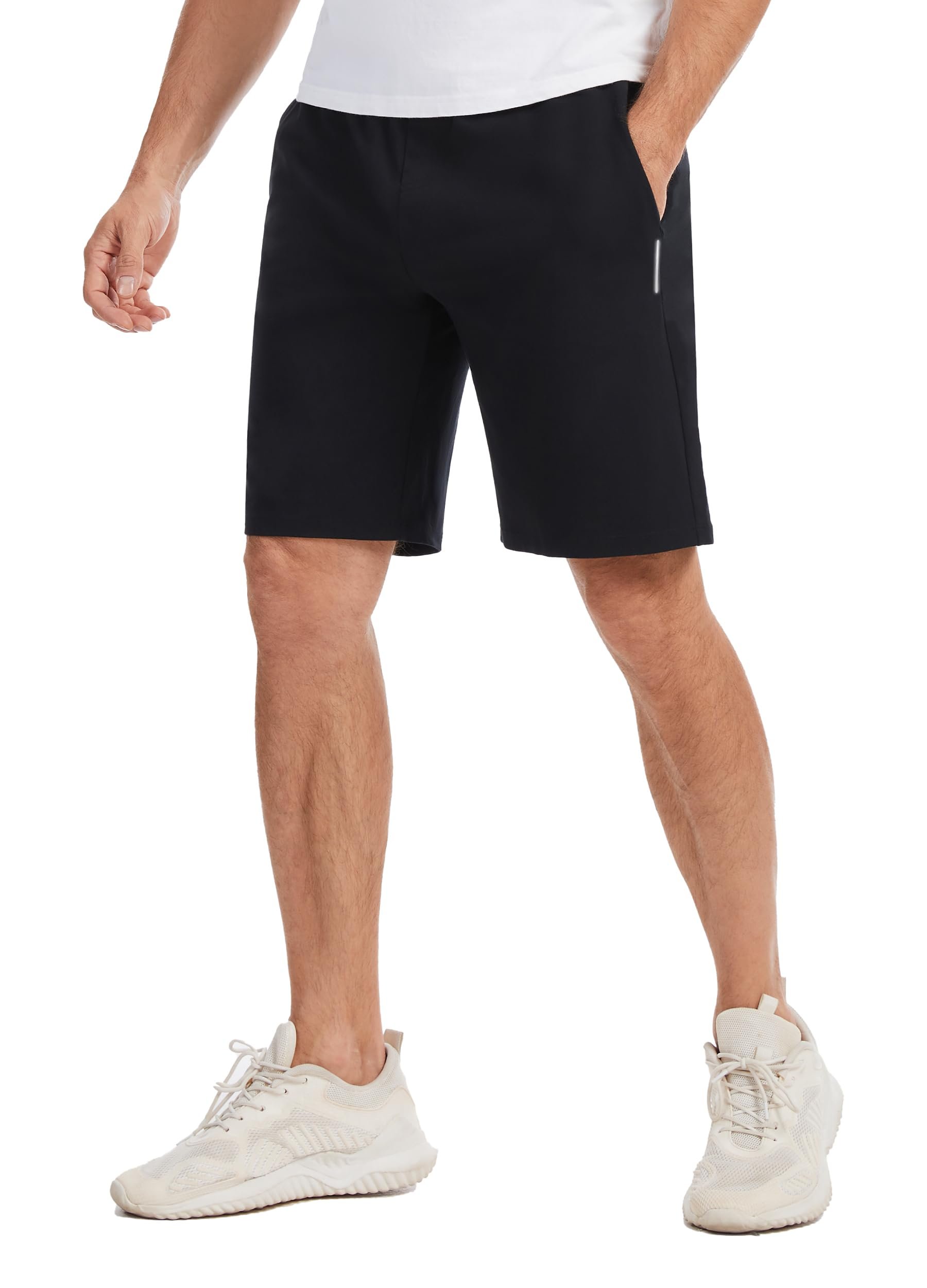 Sweatshirt have me hemming and hawing — Houmous Men's Cotton Athletic Shorts Golf Inner Drawstring Workout Running Casual Shorts Zipper Pockets