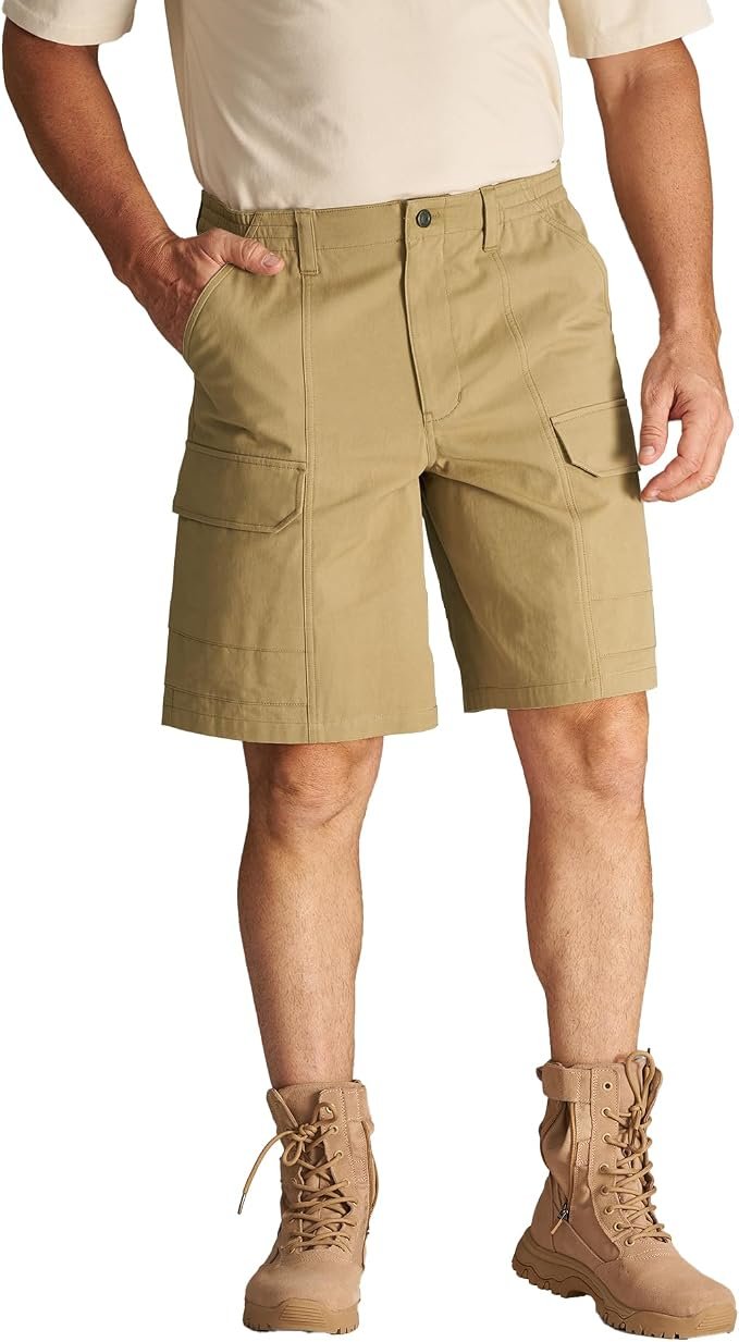 Sun out, T-Shirt on — Chronoline Men's Cargo Short with Pockets Work Short for Men Casual Summer Chino Short