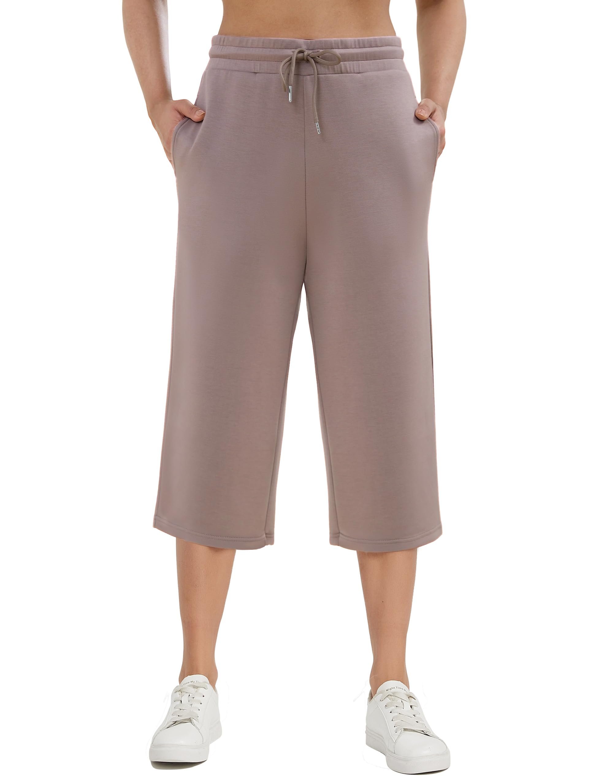 Heat wave, meet Tank Top — Specialmagic Women's Wide Leg Sweatpants Capri Pants