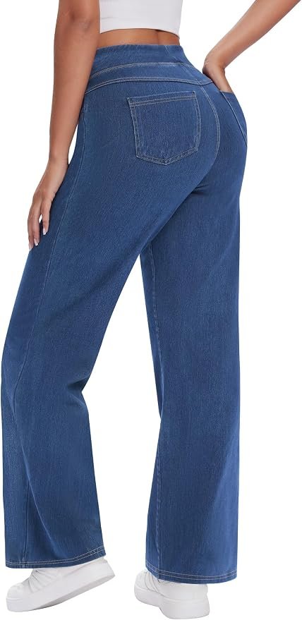 Weather report: Shirt remains in rotation — Avamo Wide Leg Jeans for Women High Waist Tummy Control Sweatpant Jean 2XL