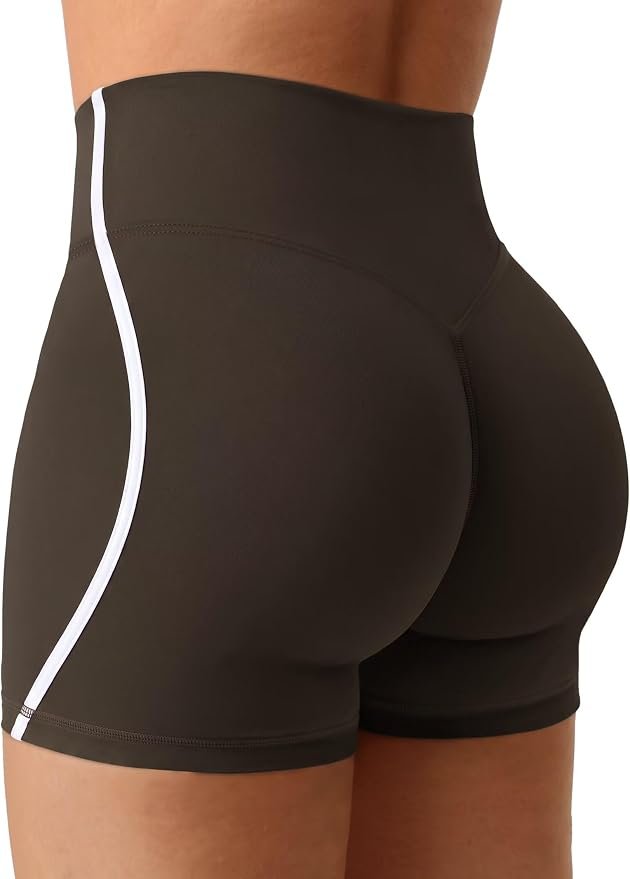 Styling Sweatshirt for a midday look — Sunzel Women's No Front Seam Biker Shorts with High Waist Tummy Control