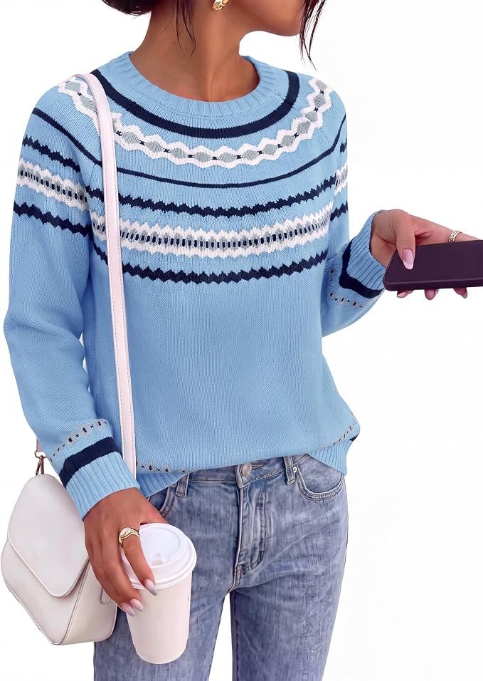 High waist, low effort, great morning — Btfbm Womens Sweaters Fall 2026 Casual Long Sleeve Sweater