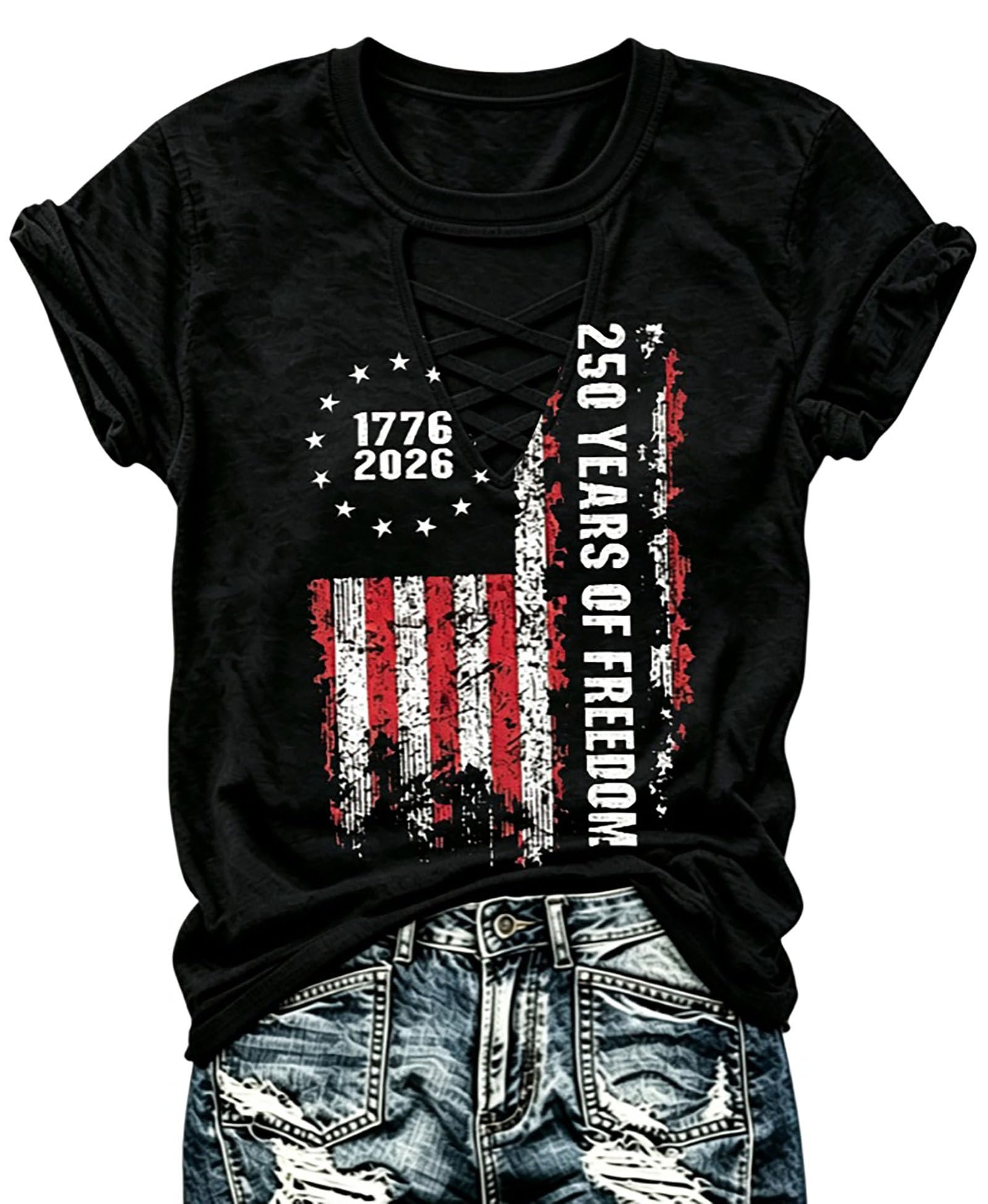 A well-suited punchline featuring T-Shirt — Susongeth Retro Western Cowboy Shirt for Women's V-Neck Graphic Shirt Country Concert T-Shirt Summer Short-Sleeved Tees Tops