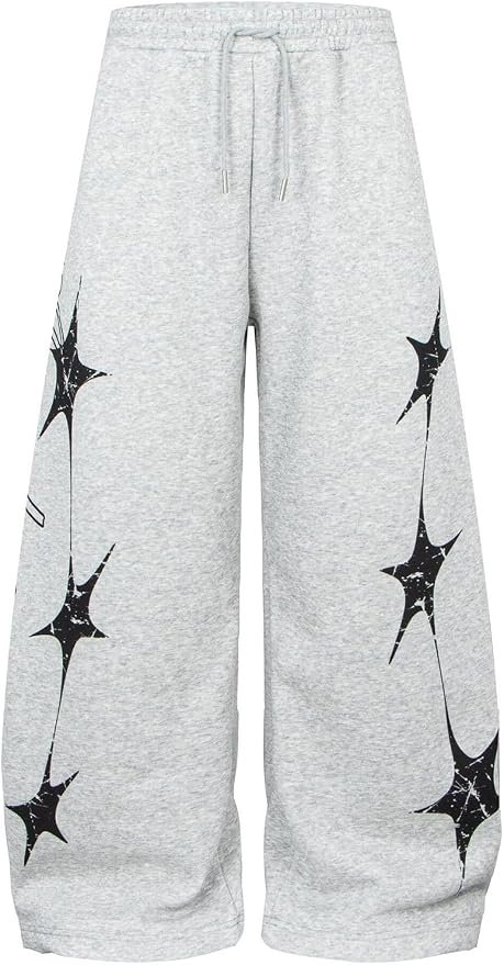 Building today's look from Top outward — Cufezn Women's Wide Leg Sweatpants Barrel Baggy Y2k High Waisted Pants