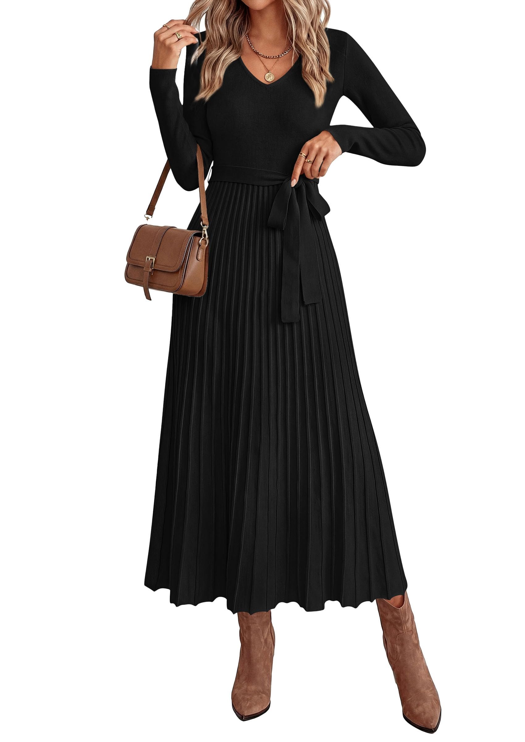 Dress: proof I can dress and tell a joke — Prettygarden Womens Fall Maxi Long Sleeve Sweater Dress