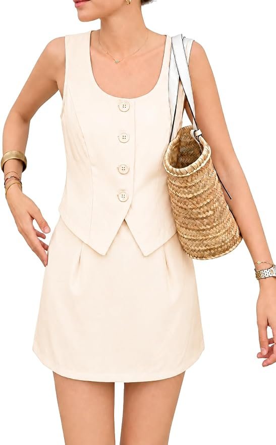 Skirt: proof I can dress and tell a joke — Viviboom Womens 2 Piece Mini Skirt Sets Summer Vest Lacing Tops Matching Outfits