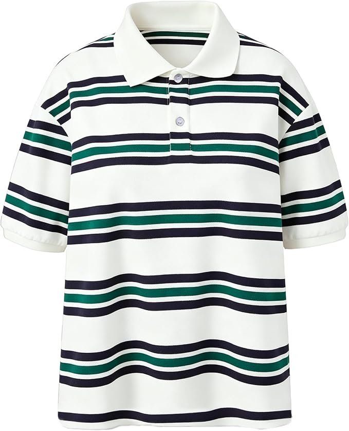 The schedule said casual; Cropped T-Shirt heard camera-ready — Cufezn Women's Summer Polo Shirts Cropped Y2K 90s Button Up T-Shirts