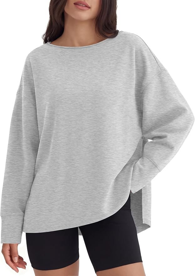 Small plans, strong opinion from Sweatshirt — Anrabess Oversized Sweatshirt for Women Fall Wrinkle Free Pullover Tops
