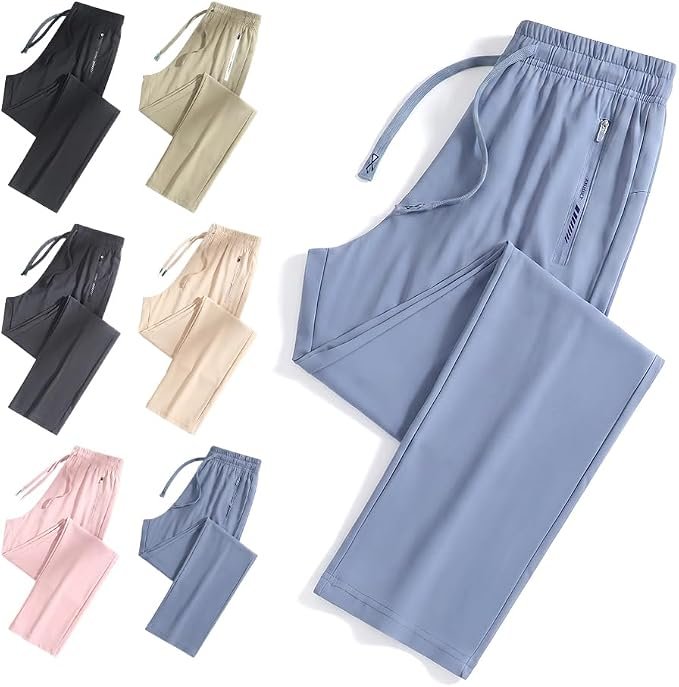 A little shade, a lot of Hoodie — Pousbo Comfy Fit Pants for Women Over 50, Comfy Unisex Ice Silk Quick Drying Breathable Outdoor Hiking Casual Pant