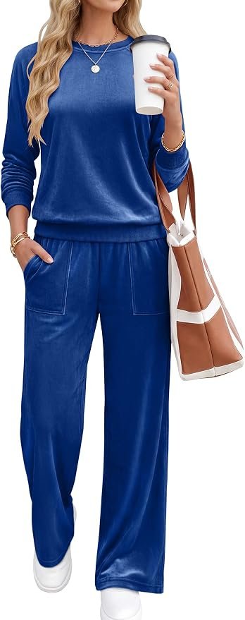 A well-suited punchline featuring Lounge Sets 2 Piece Velour — Anrabess Womens Lounge Sets 2 Piece Velour Sweatsuit Tracksuit