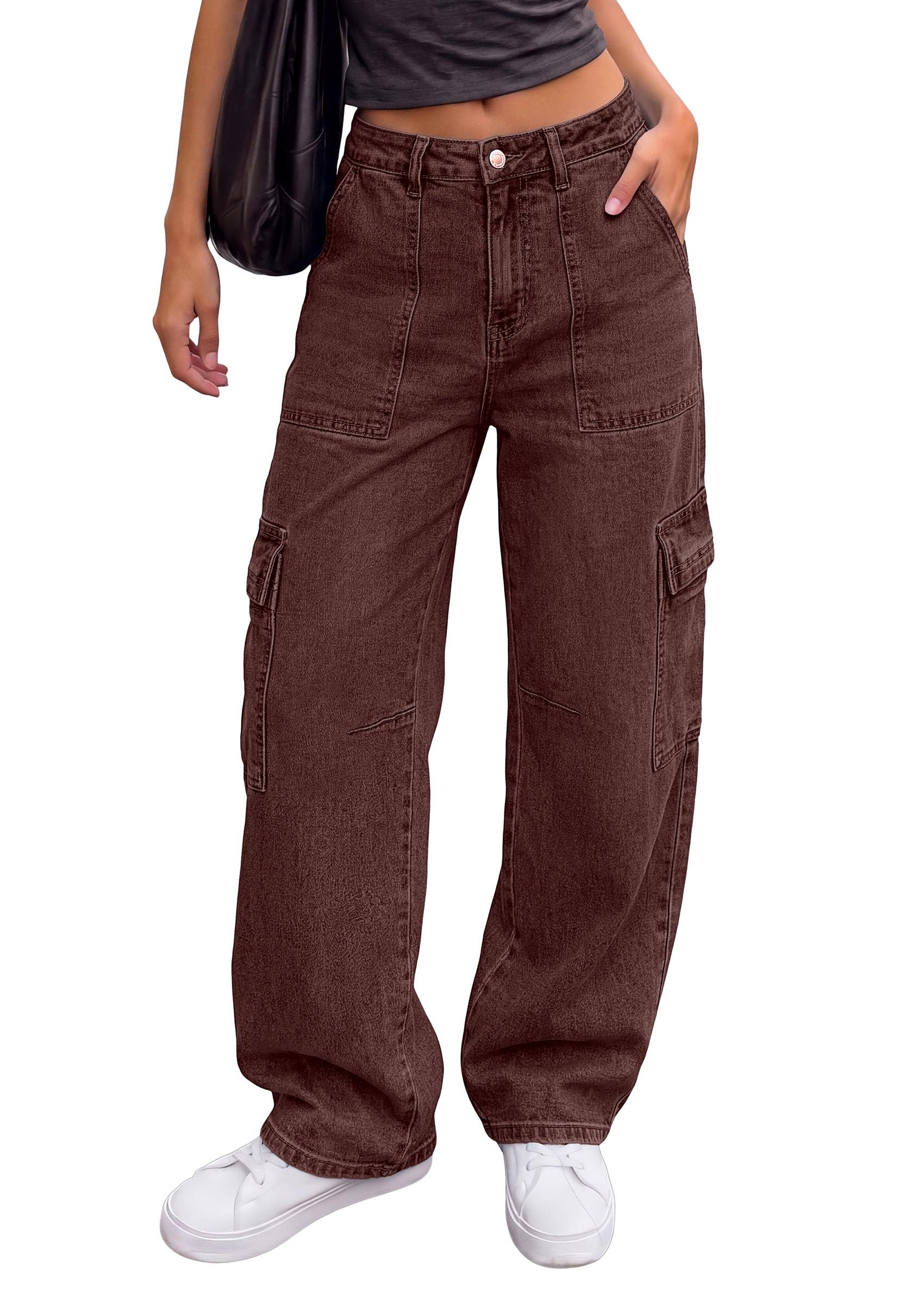 Small plans, strong opinion from Jacket — Prettygarden Barrel Pants Women Wide Leg Baggy Denim Jeans