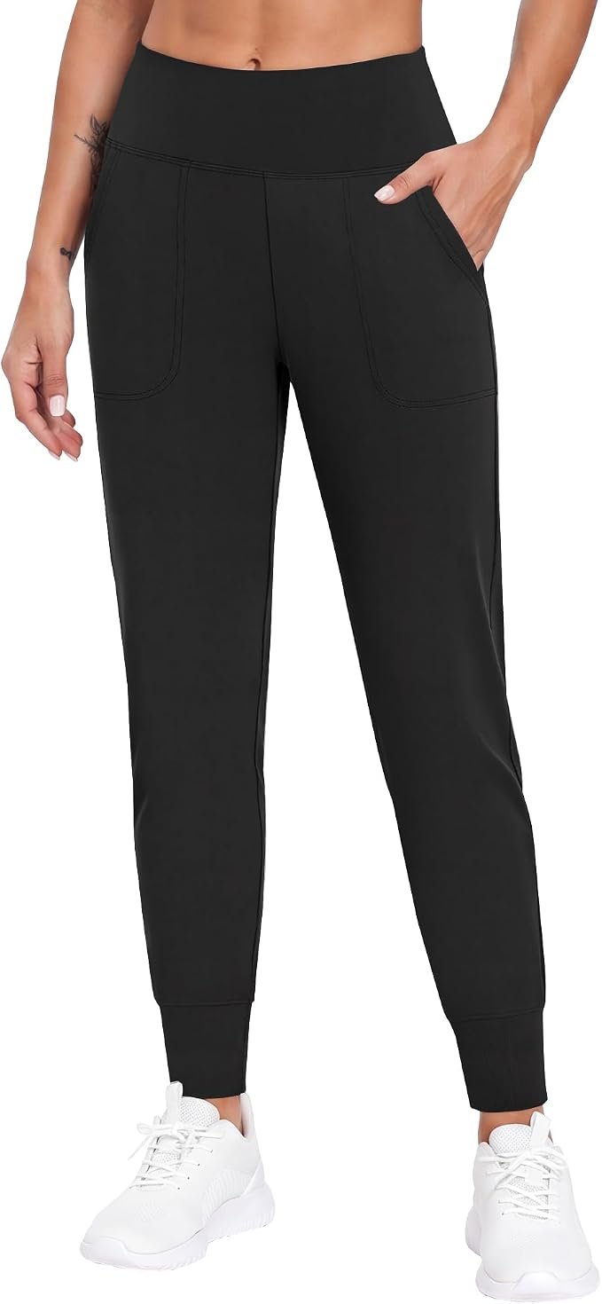 A little shade, a lot of Lightweight Shirt — Gayhay Sweatpants Women with Pockets - High Waisted Soft Stretch Tapered Joggers