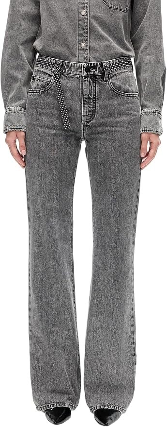 Jacket: proof I can dress and tell a joke — Miss Sixty Rhinestone Flare Jeans for Women Denim Jeans Black Fog