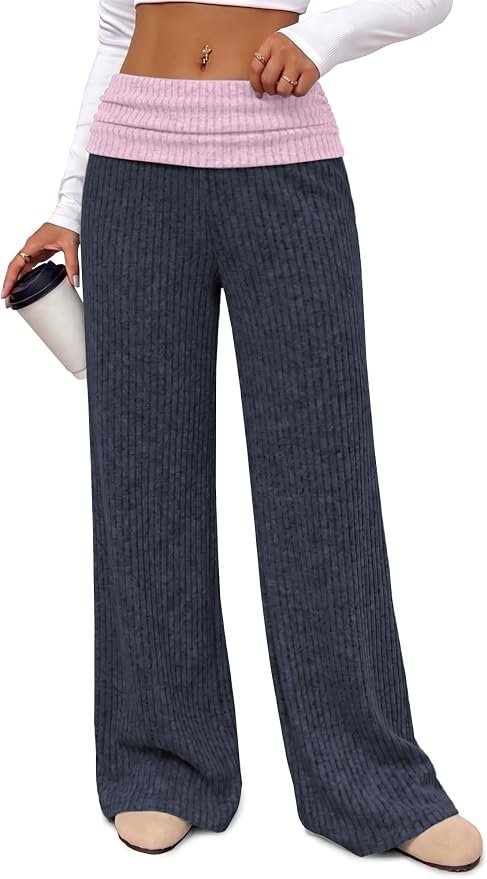 Jacket have me hemming and hawing — Bkrive Wide Leg Pants for Women Soft Casual High Waisted Pants
