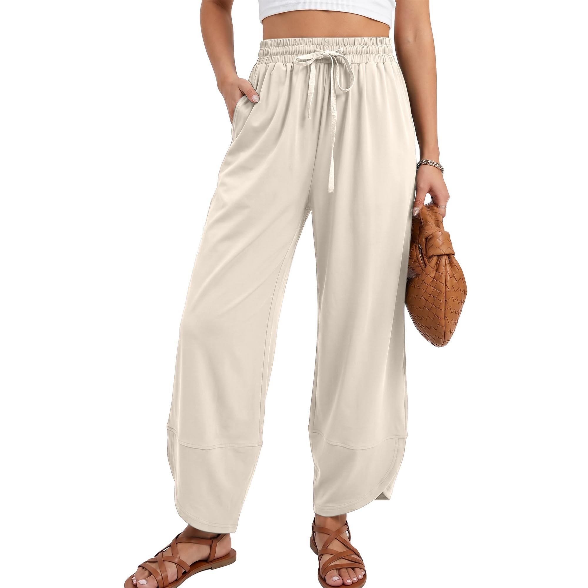 Seams like Top won today — Hixiaohe Barrel Travel Pants Women Lounge Baggy Wide Leg Palazzo Pants