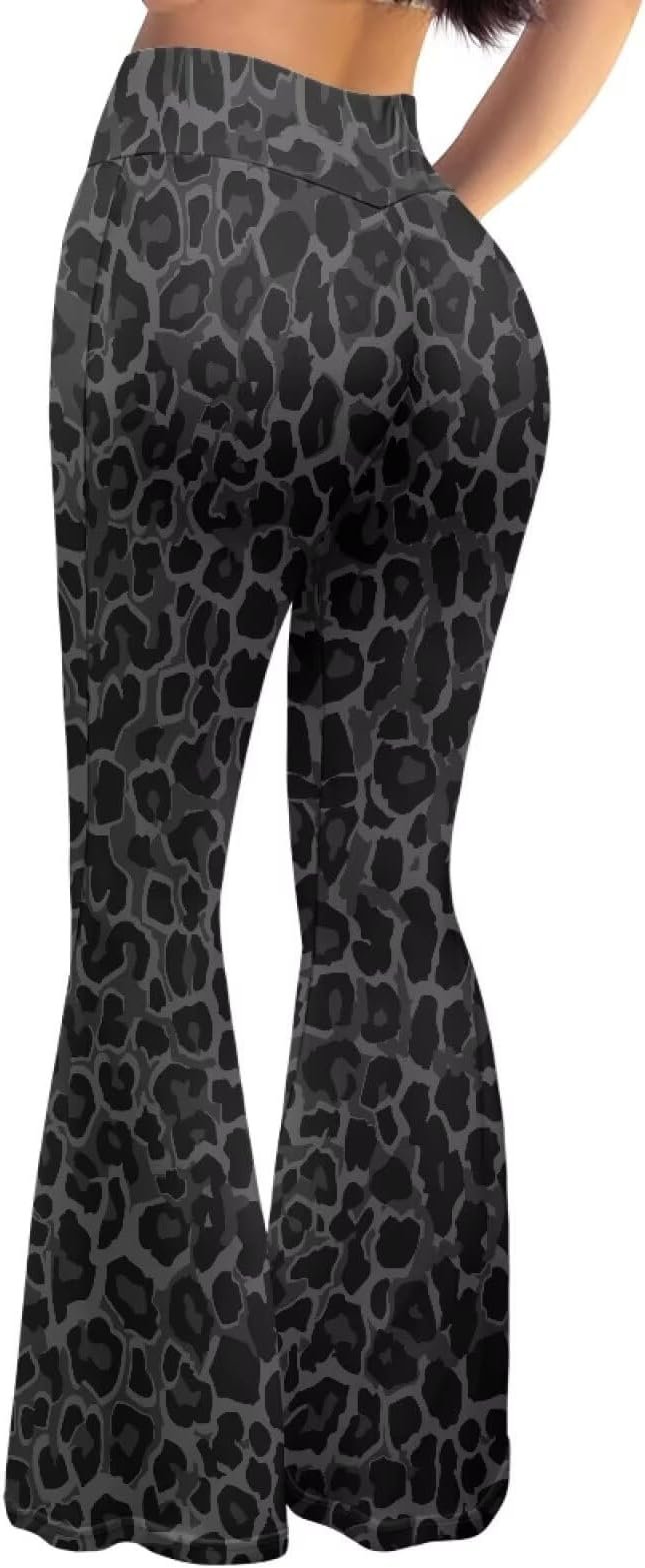 The schedule said casual; Boat-Neck Top heard camera-ready — Wdktrgetd Y2K Flare Pants for Women – High Waist Bell Bottom Retro
