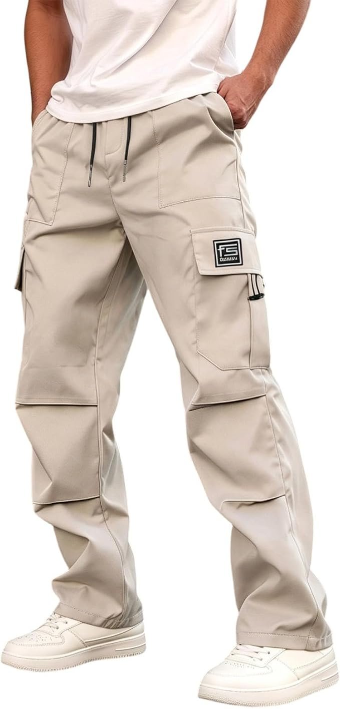 Cold front, warm welcome for Lightweight Pants — Otsant Cargo Pants for Men Straight Leg Lightweight Streetwear Cargo Pants