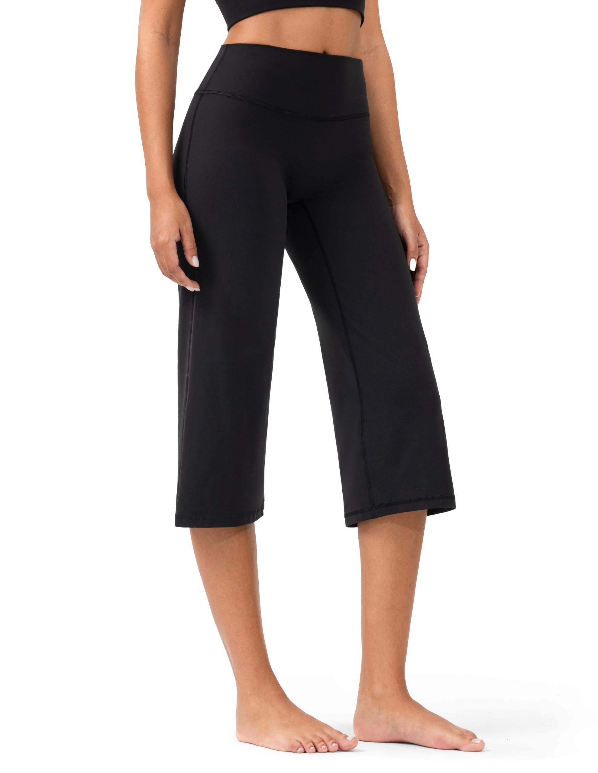 I came for Double-Lined Shirt and stayed for the seam joke — Colorfulkoala Dreamlux No Front Seam Wide Leg Cropped Pants 21
