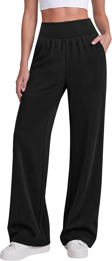 Golden hour approved this polo — Bmjl Womens Wide Leg Sweatpants Soft High Waisted Pants
