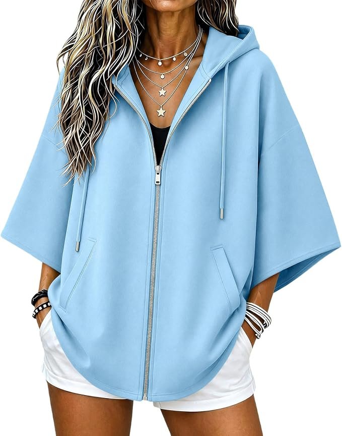 Small plans, strong opinion from Hoodie — Xijieniud Oversized Zip Up Hoodie Jacket for Women Fleece Lined with Pockets,Fall