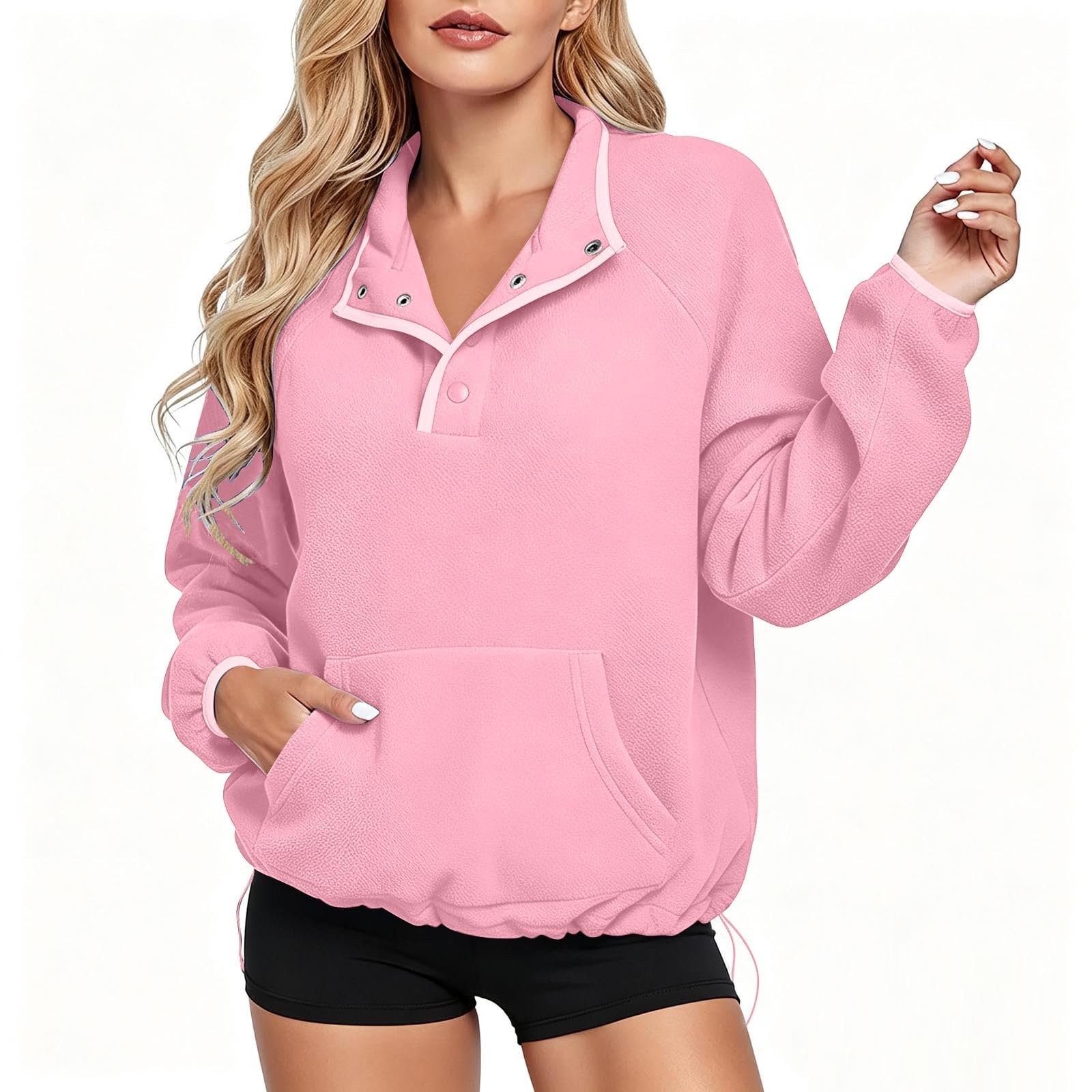The schedule said casual; Sweatshirt heard camera-ready — Zhihaihen Mock Neck Sweatshirt for Women Polar Fleece Pullover Fall 2026