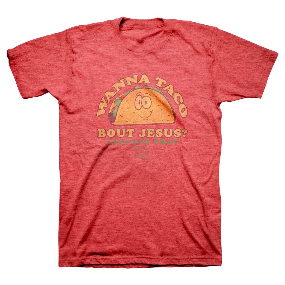 Black wrap skort with five pleats underneath the overlap — Kerusso Wanna Taco Bout Jesus Lettuce Pray Cotton Crew Neck Christian Graphic T-Shirt Jesus Shirt