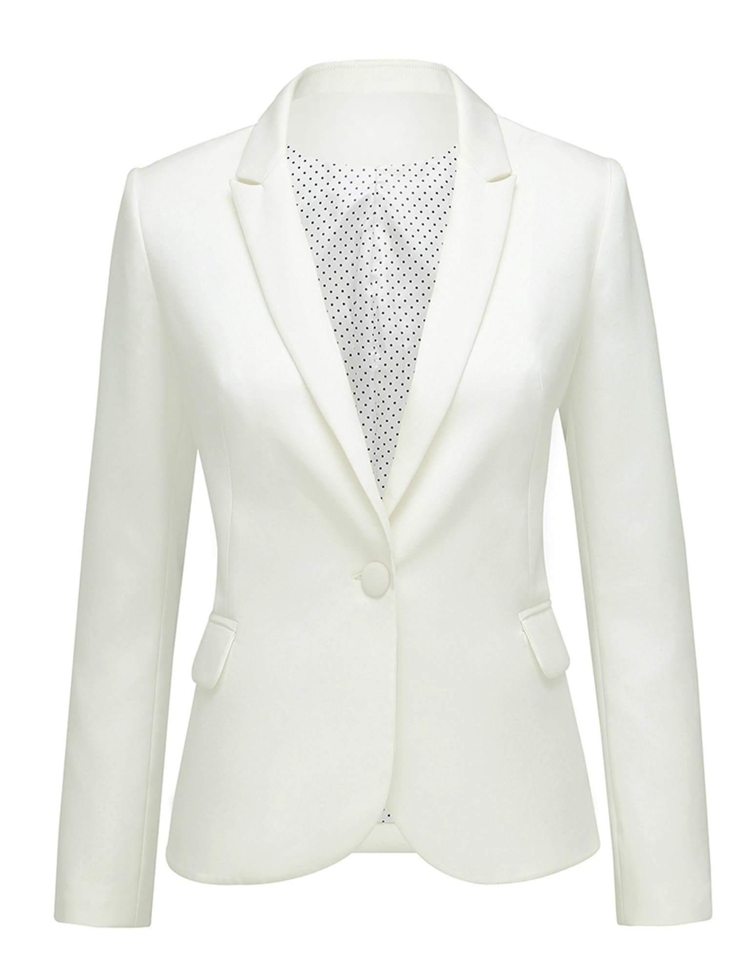 Drawstring tassels hanging at the waist of the dots — Lookbook Store LookbookStore Blazers for Women Business Casual Long Sleeves Suit Jackets