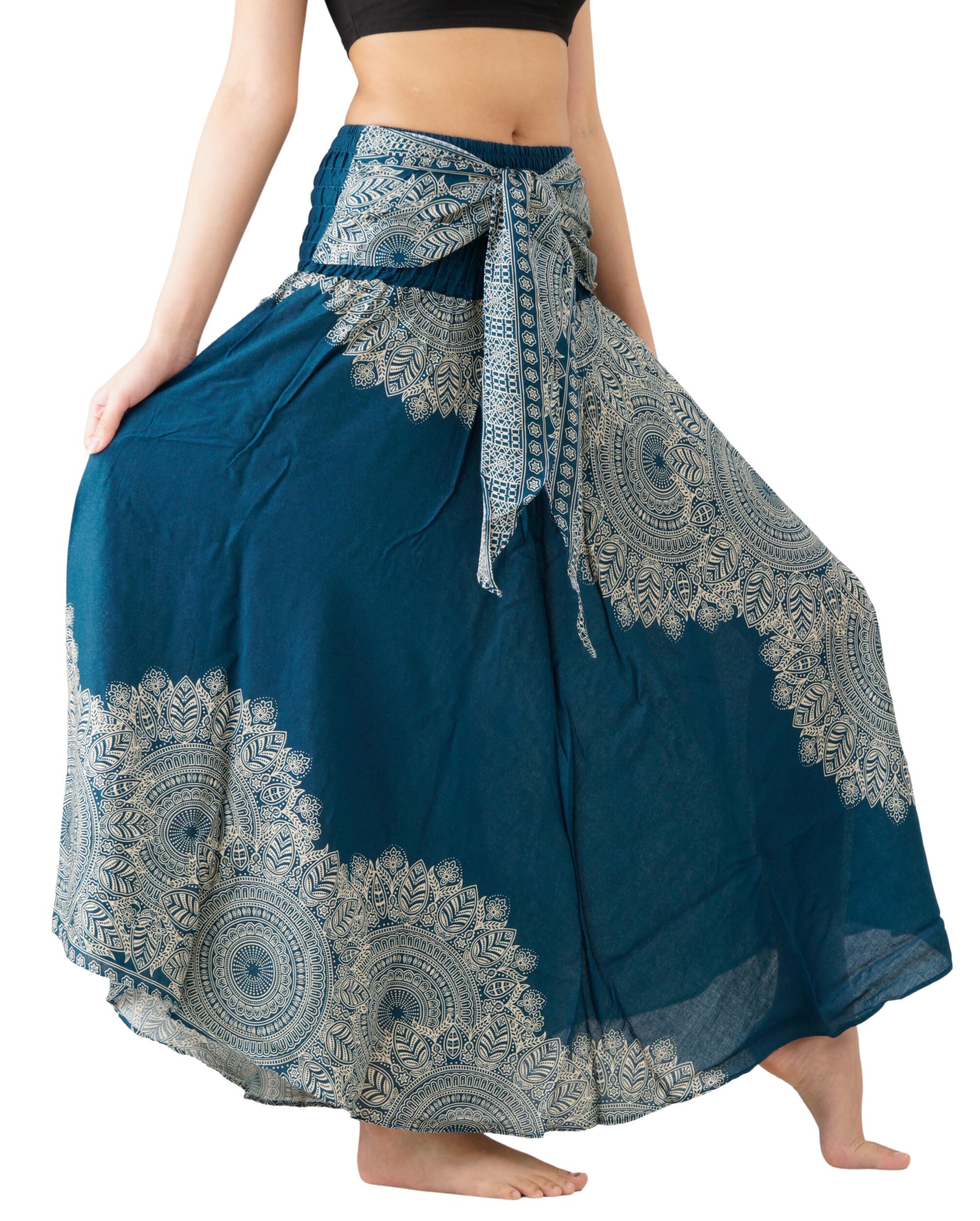 Beige linen tank with deep V in front — B Bangkok Pants Long Skirts for Women Maxi Boho Skirt