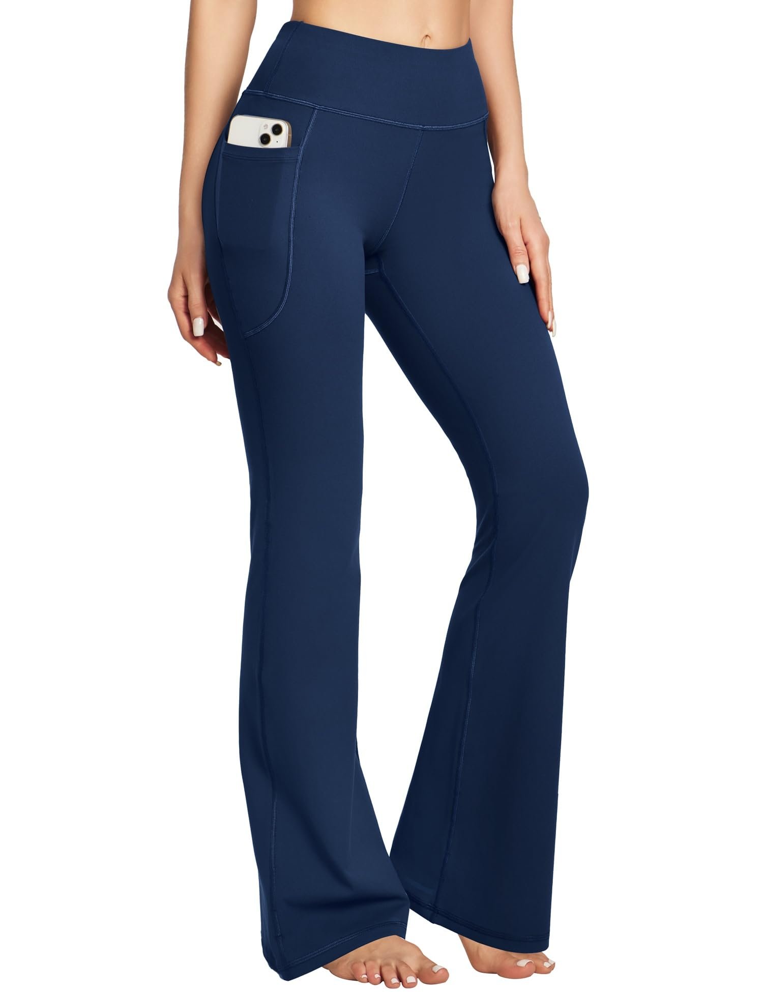 Pockets on pockets, and I used every single one — Heathyoga Yoga Pants Women Flare Leggings with Pockets for Women Bootcut