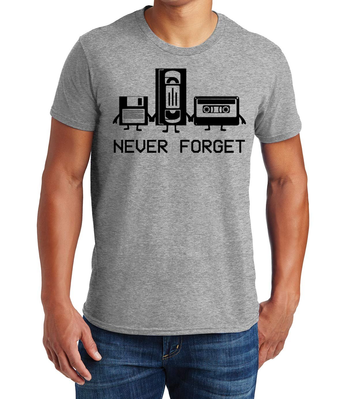 The cassette tape outlived my patience for trends — Sweet Gisele Never Forget Retro Audio Cassette Vintage Funny Graphic T-Shirt for Men