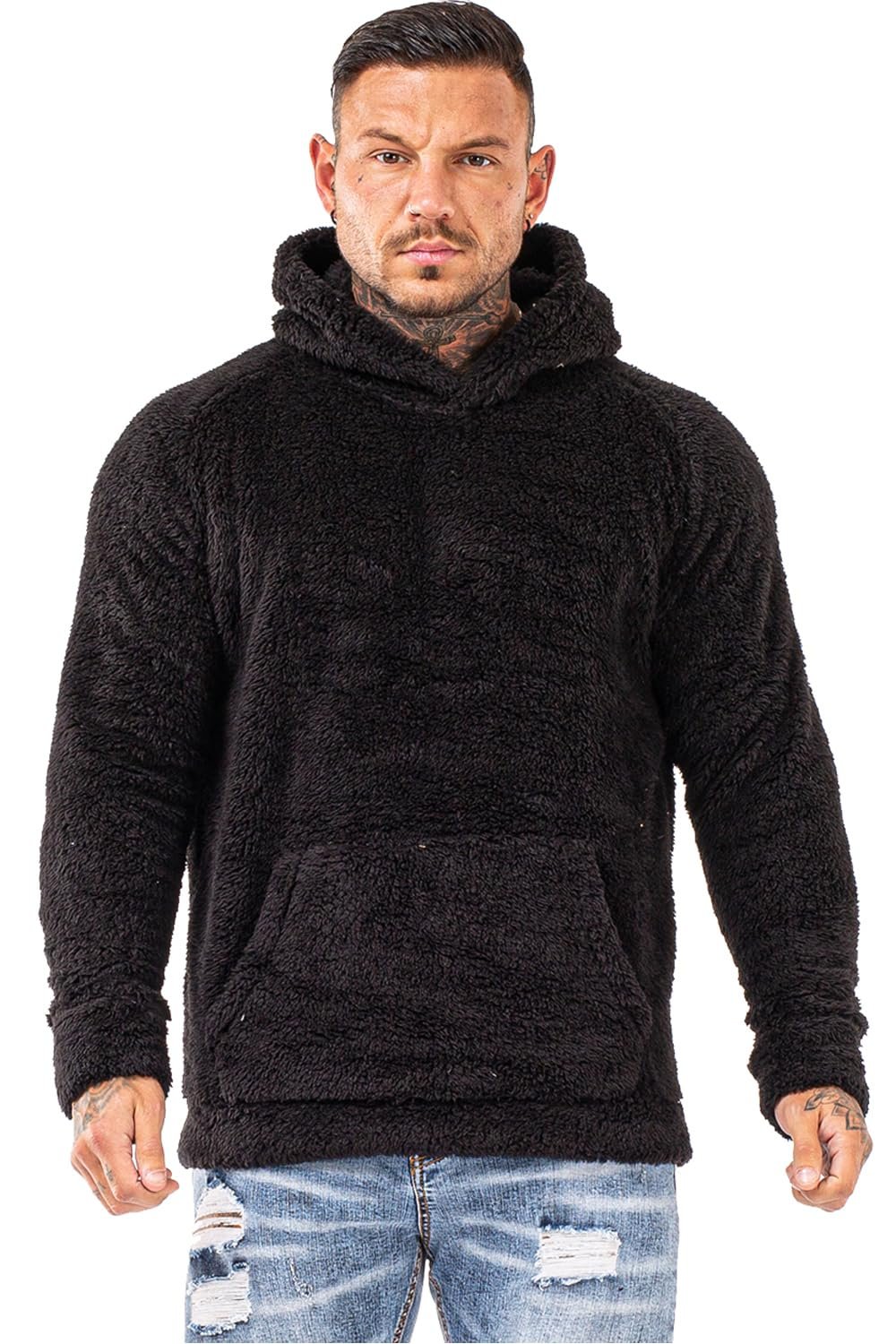 Forecast: Sweatshirt with a chance of style — Gingtto Men's Fuzzy Sherpa Sweatshirt Fashion Pullover Fleece Hoodies