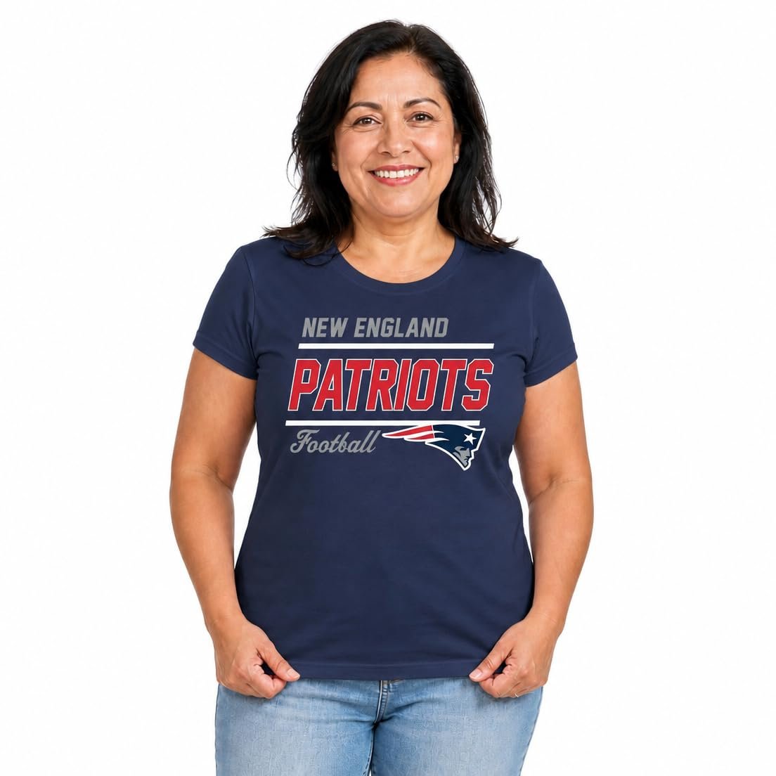 Gameday shirt, but make it a skirt day — Campus Colors NFL Women's Gameday T-Shirt - Relaxed Fit Short Sleeve Tee