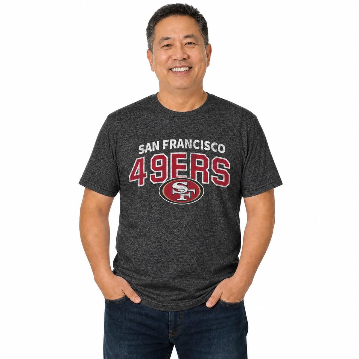 I wore T-Shirt; the day developed a personality — Campus Colors Starting Fresh Tee - Heather Short Sleeve NFL T-Shirt Men Women