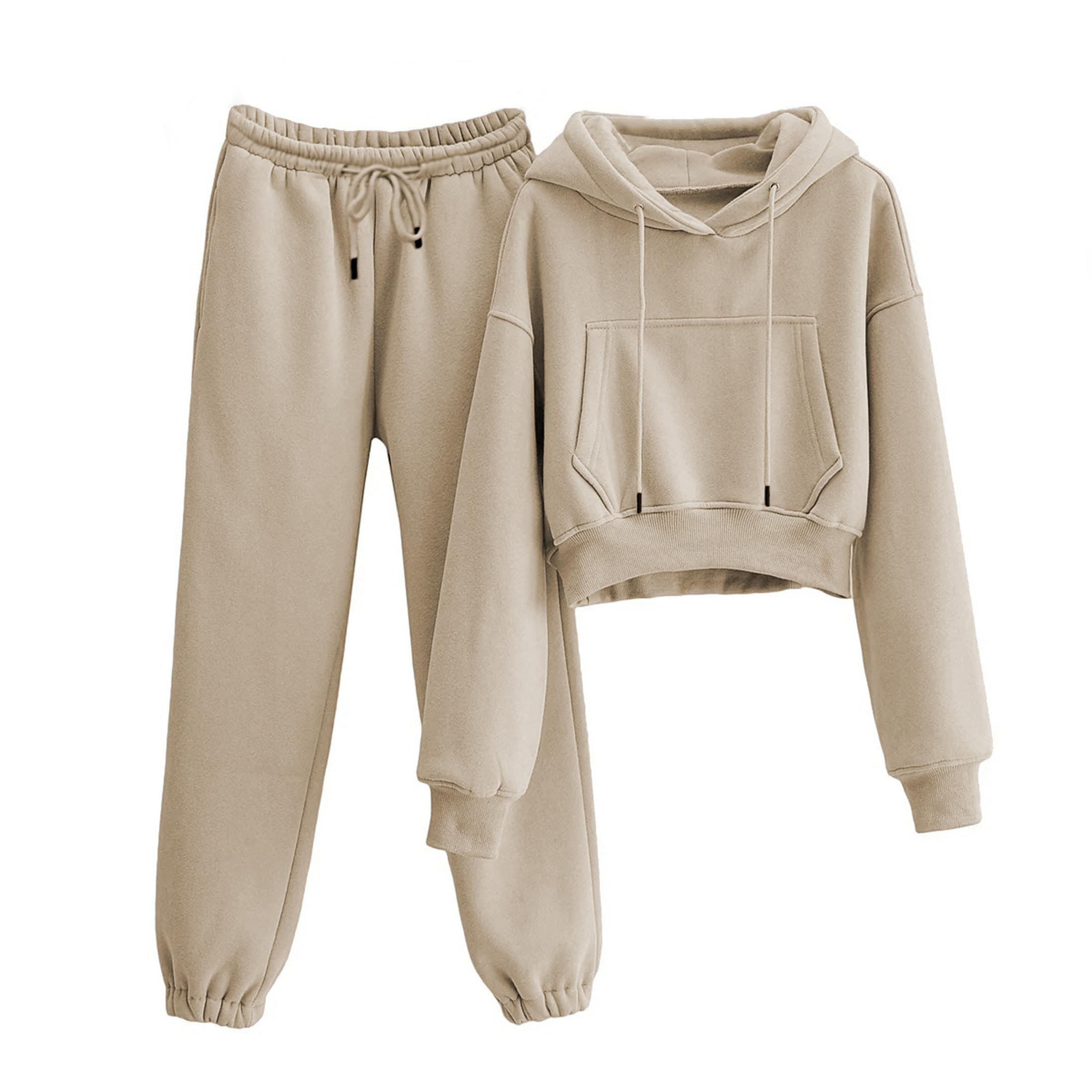 Sweatsuits Women 2 Piece Fleece has me hemming and hawing — Vateami Sweatsuits Women 2 Piece Outfits Fleece Lined Tracksuits Set