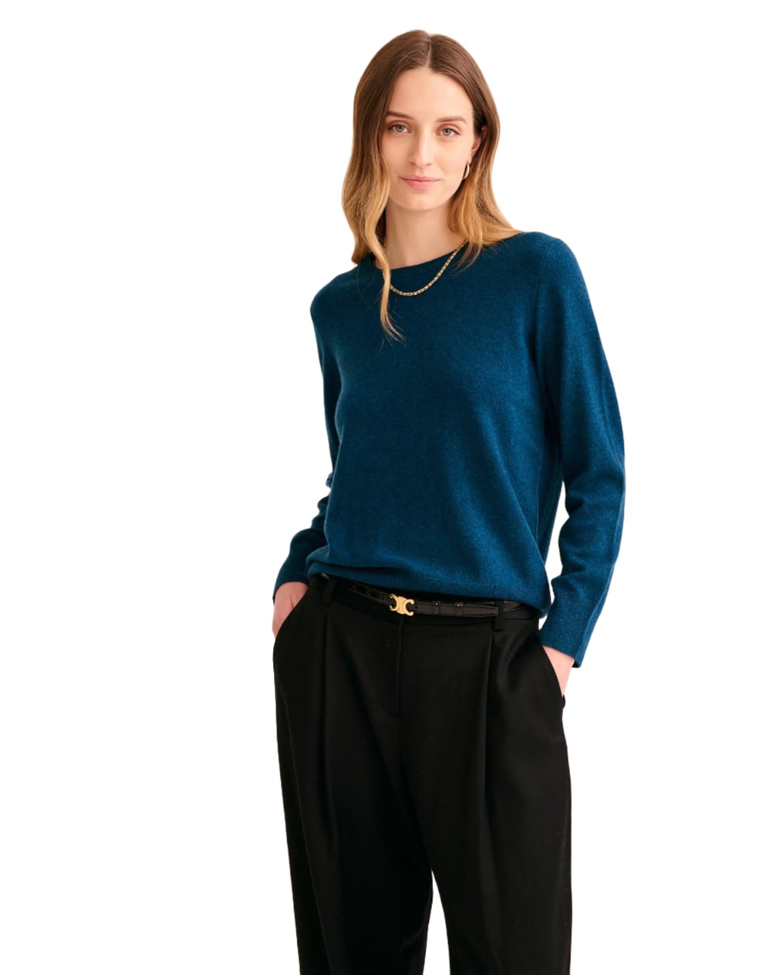 Top have me hemming and hawing — Naadam Women's The Original Cashmere Crewneck Sweater