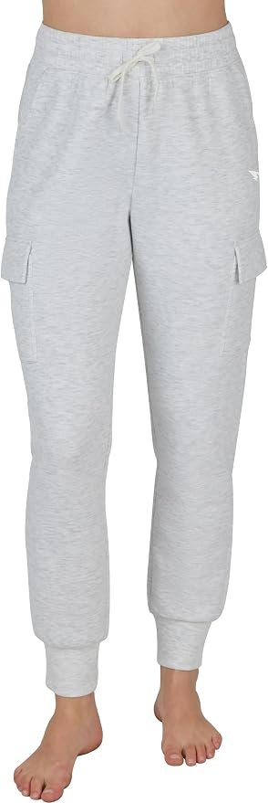 Black mock neck sweatshirt paired with gray cargos — Ditok Women's Cargo Jogger Sweatpants, Soft Smooth Lightweight Tapered Athletic Lounge Pants with Pockets for Hiking, Casual