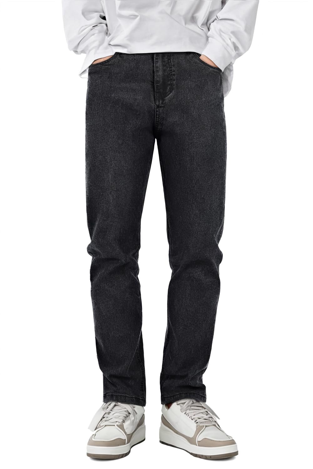 Sweatshirt brought its own sunshine — Heyfanee Mens Slim Fit Jeans Stretch Denim Pants for Men