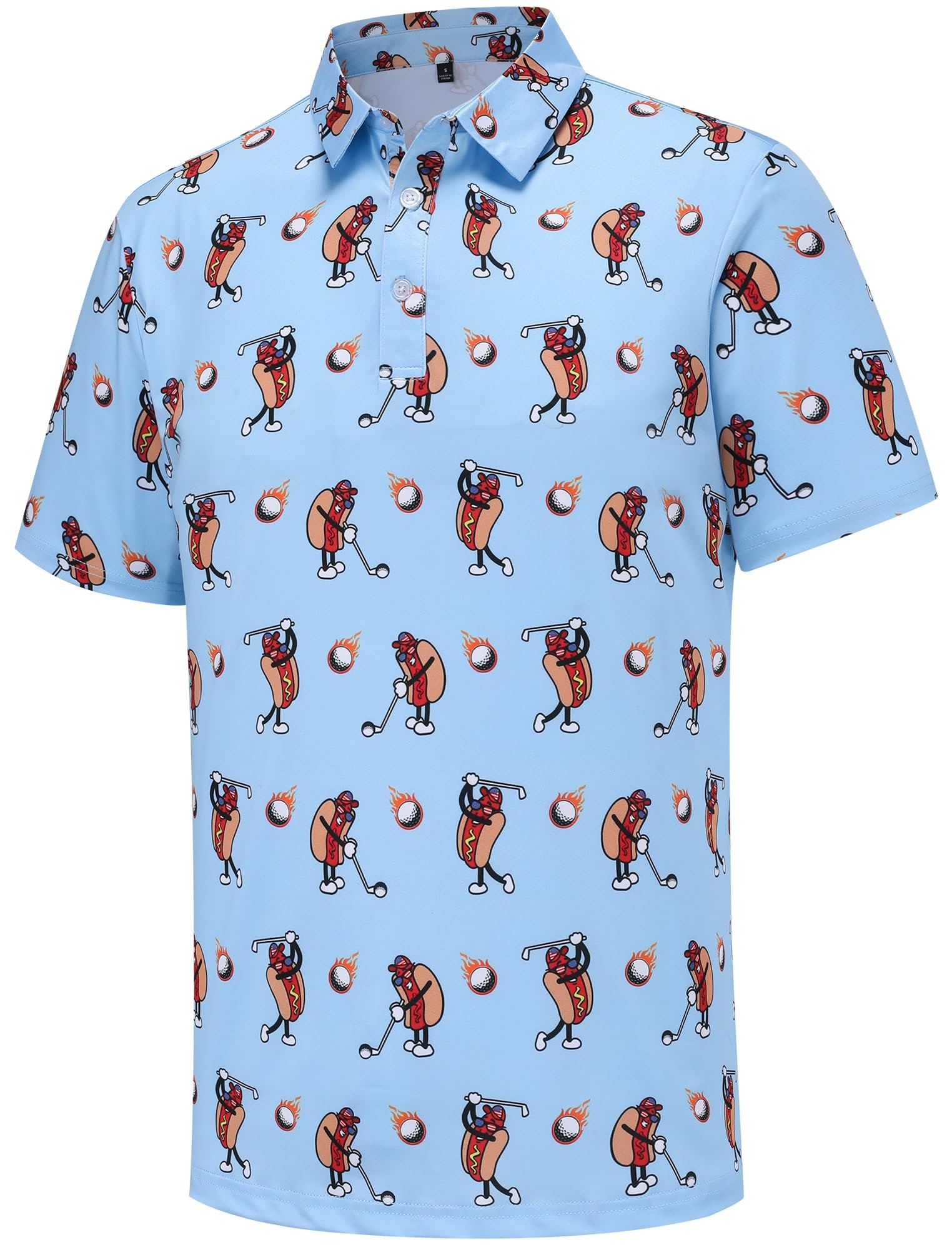 Golf shirt energy, zero golf involved — Tracamiy Mens Funny Golf Polo Shirts Short Sleeve Quick Dry Casual Collared Shirt