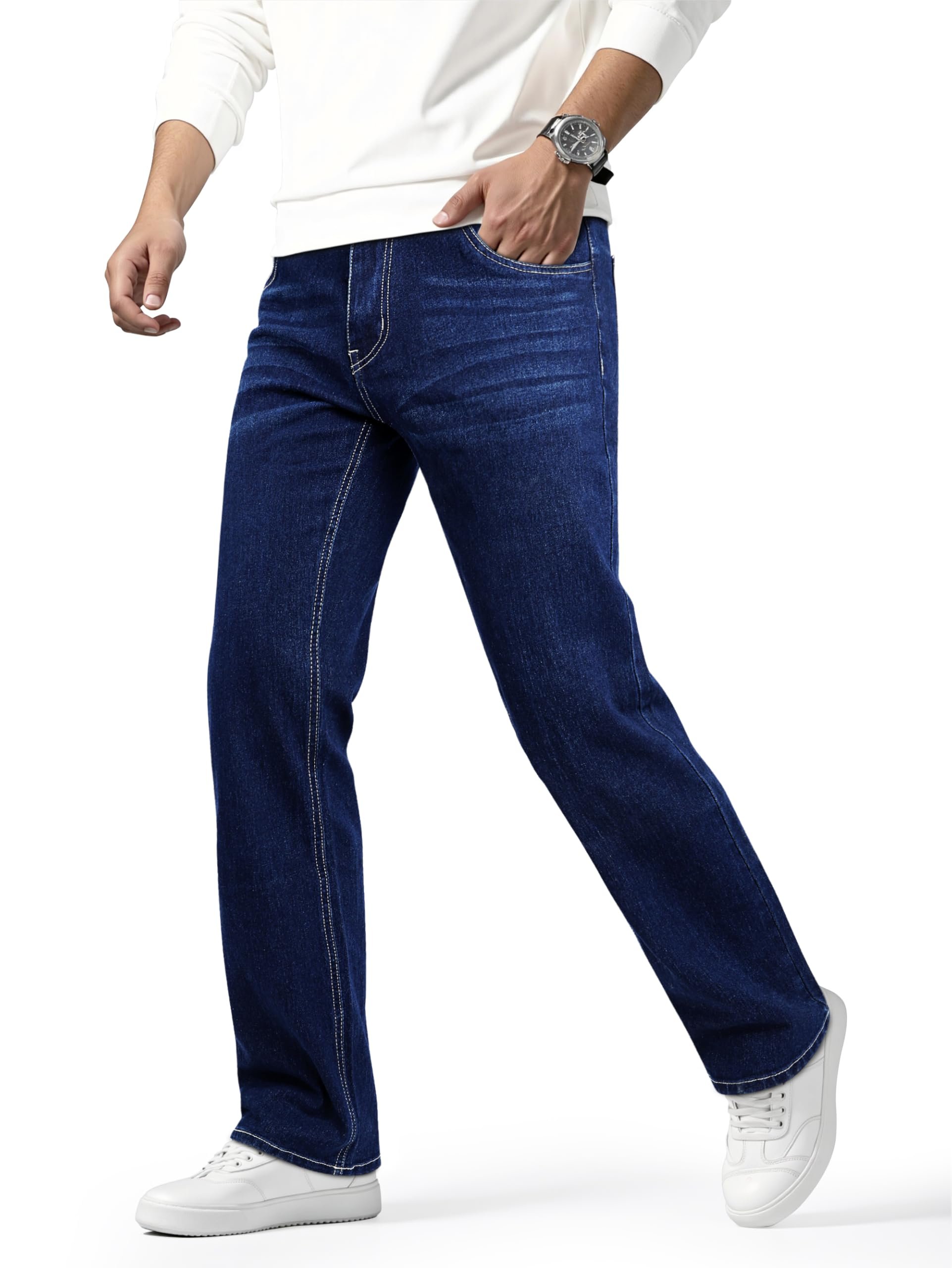 Shorts and Jeans versus my very unorganized schedule — Heyfanee Mens Straight Fit Jeans Stretch Denim Pants for Men