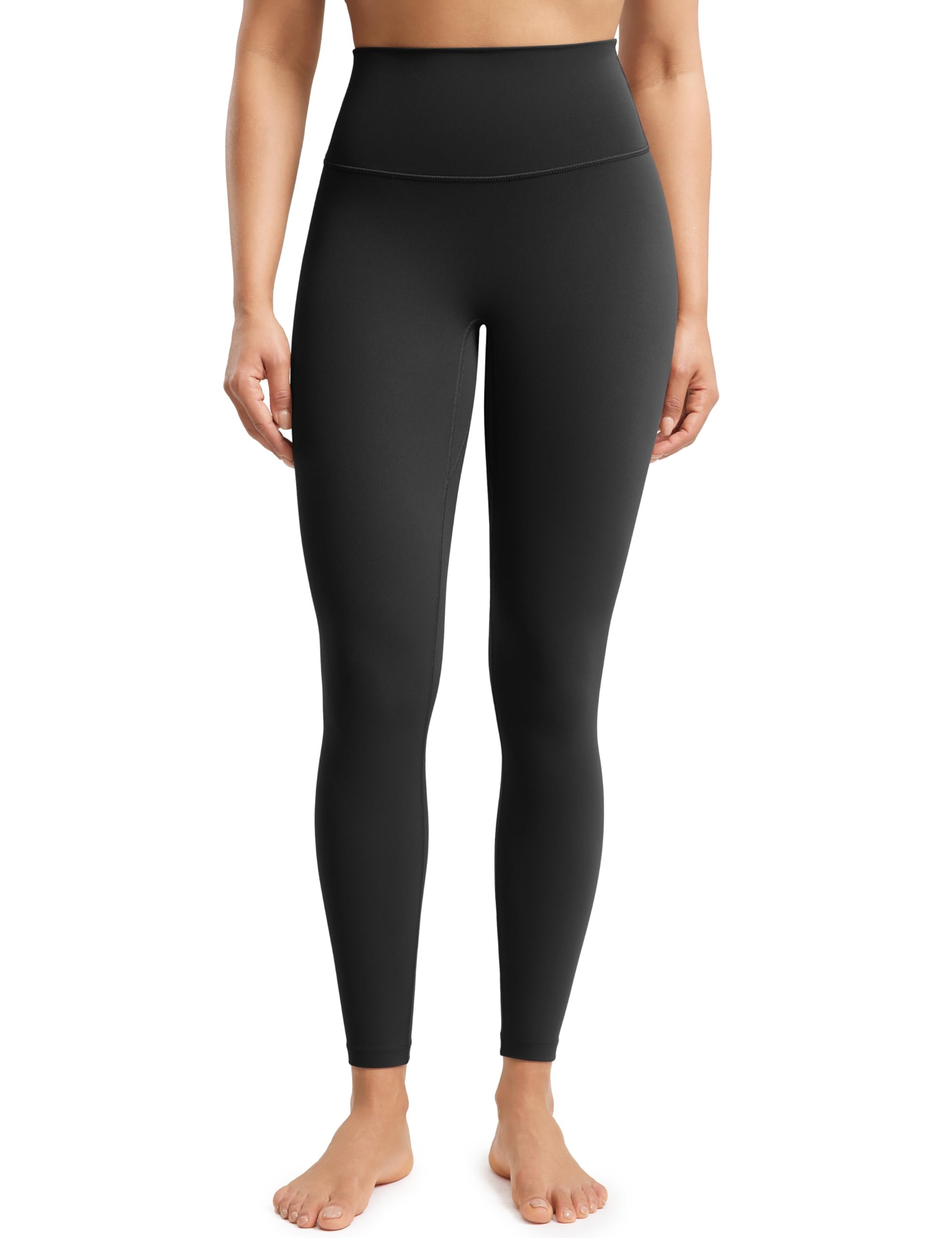White snowflakes scattered over the bright red base — Enerbloom No Front Seam Workout Leggings 25