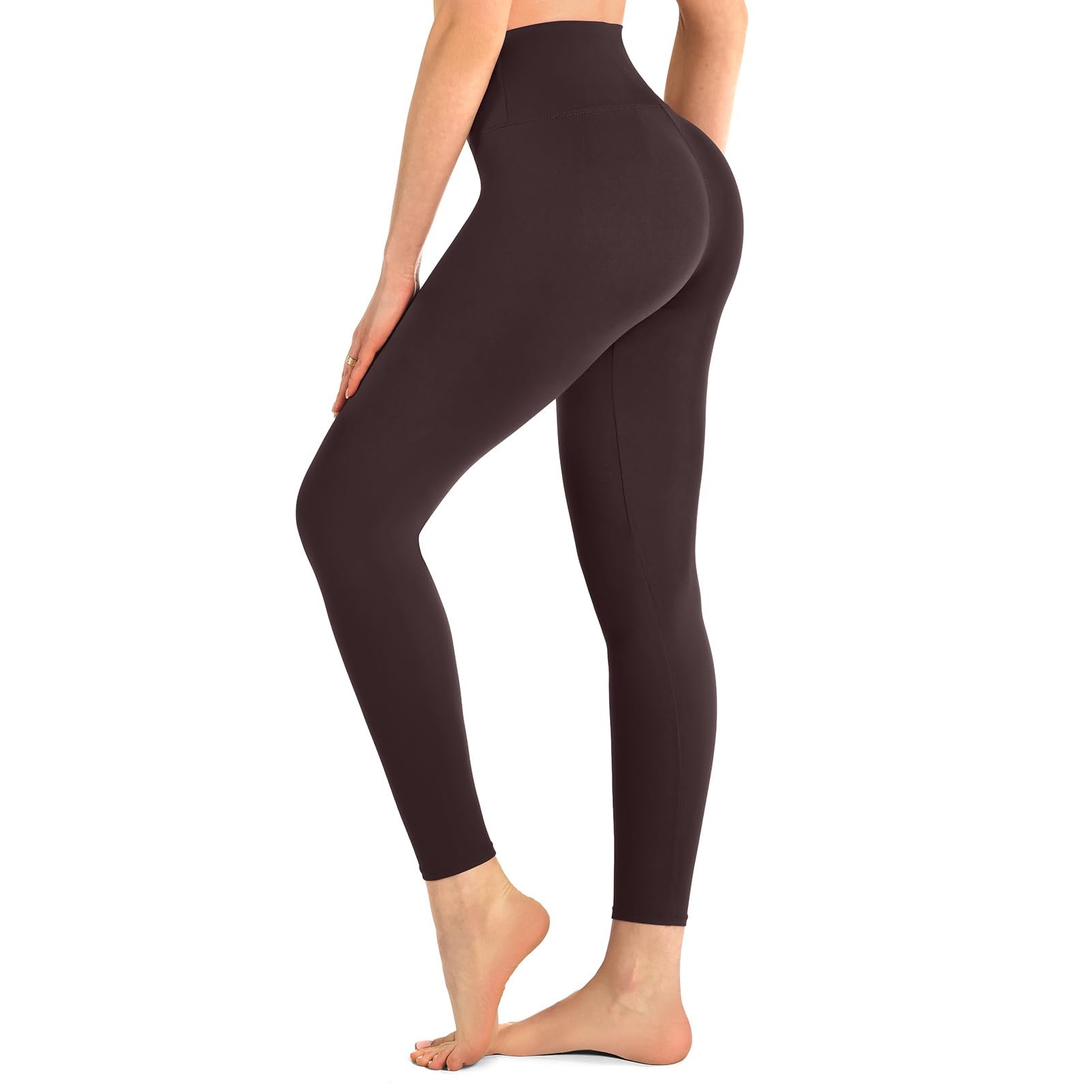 The blue puffer shows small square grid stitching — Walifrey Leggings for Women,High Waisted Soft Yoga Pants for Gym