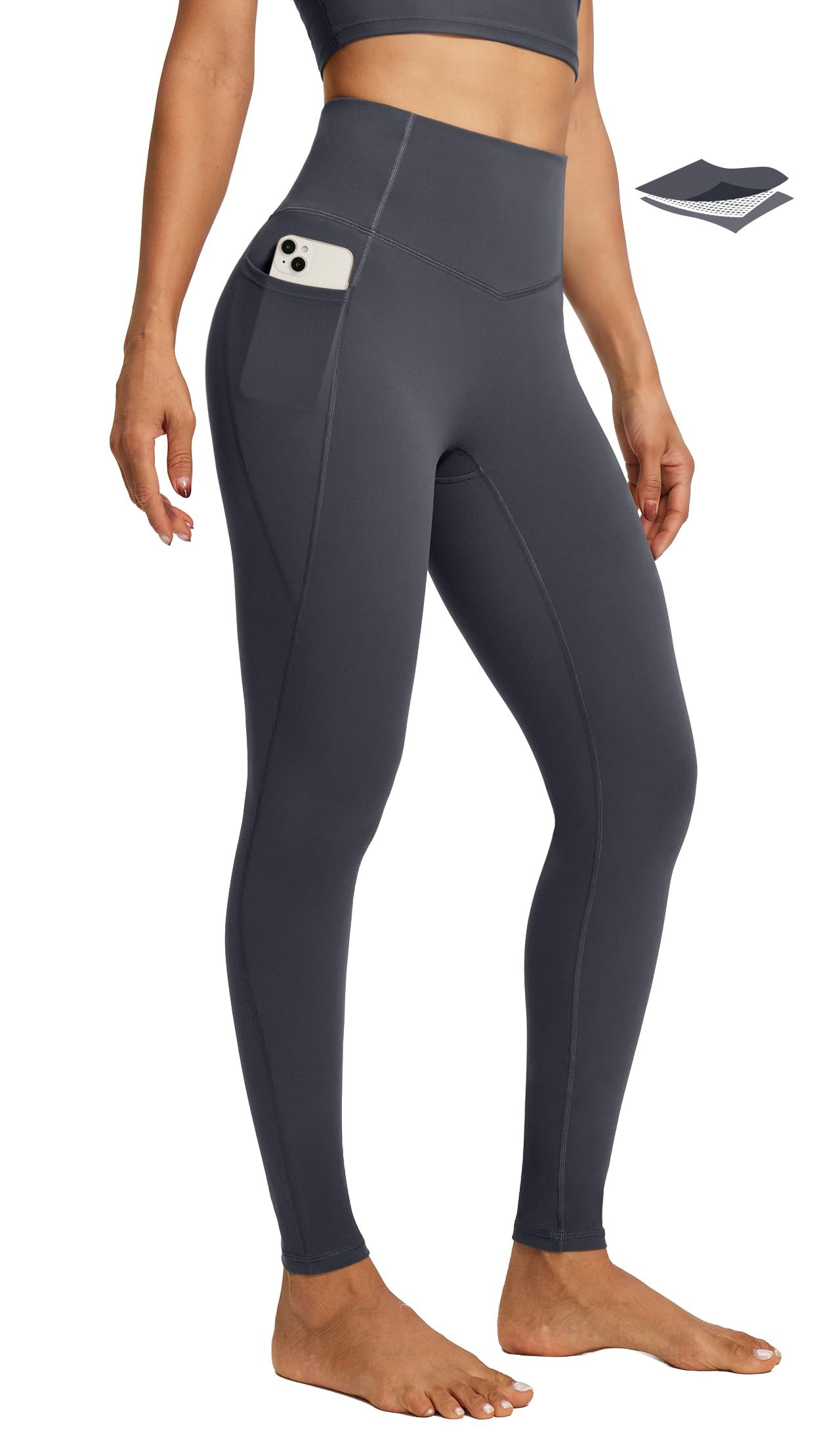 Orange hoodie zipped in the music nook — Iuga Workout Leggings with Pockets for Women Tummy Control Yoga Pants