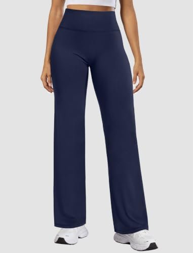 No front seam down the navy wide leg — FireSwan No Front Seam Yoga Pants Women High Waist Wide Leg Pants